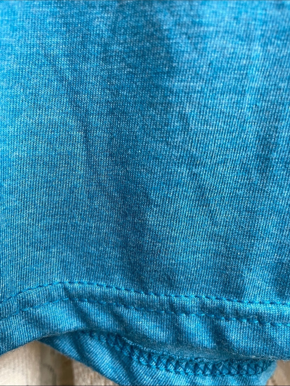Anvil Teal Tri-Blend Crew Neck Soft T-Shirt X-Large - Picture 6 of 8